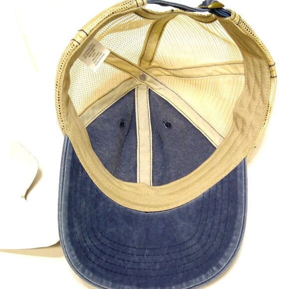 Time and Tru Trucker Baseball Cap Hat Denim Mesh Adjustable Strap Fits Most OSFM - Picture 6 of 10